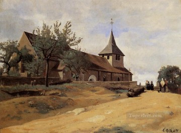 ロルムの外光の教会 ロマン主義 ジャン・バティスト・カミーユ・コロー Oil Paintings
